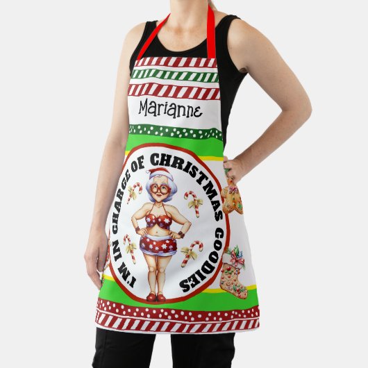 Grappig Mrs Claus Schort (Insitu)