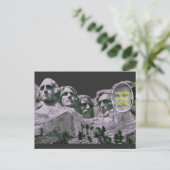 Grappig Mt Rushmore met gezicht toegevoegd Briefkaart (Staand voorkant)