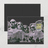 Grappig Mt Rushmore met gezicht toegevoegd Briefkaart (Voorkant / Achterkant)
