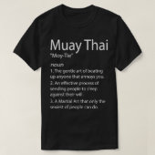 Grappig Muay Thai Boxing Muay Thai Definitie T-shirt (Design voorkant)