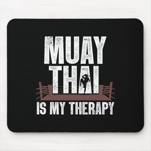 Grappig muay thai ontwerp voor mannen vrouwen Kind Muismat (Voorkant)