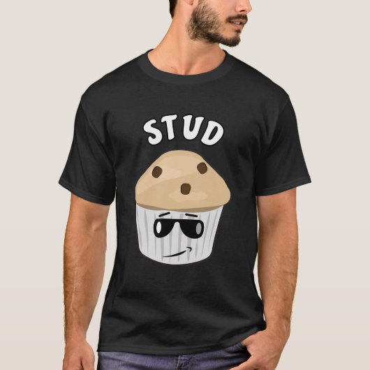 Grappig Muffin Ontwerp T-shirt (Voorkant)