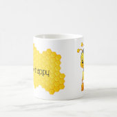 Grappig Mug - Bee Happy! Koffiemok (Center)