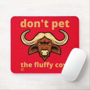 grappig muisblok "FLUFFY KOE" Muismat