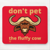 grappig muisblok "FLUFFY KOE" Muismat (Voorkant)