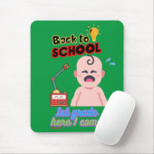 grappig muispad "TERUG NAAR SCHOOL" Muismat (Met muis)