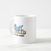 Grappig muizen met pensioen koffiemok (Voorkant links)