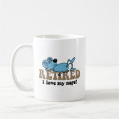 Grappig muizen met pensioen koffiemok (Links)