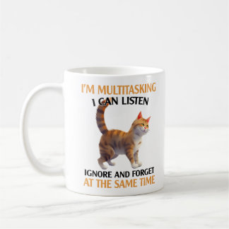 Grappig Multitasking Cat Gezegde Koffiemok