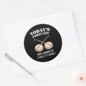 Grappig muziekinstrument bluegrass Vandaag Ronde Sticker (Envelop)