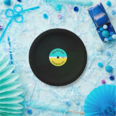 Grappig muzikaal uiterlijk, vinyletend bord (Feest)