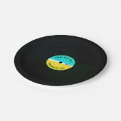 Grappig muzikaal uiterlijk, vinyletend bord (Gekanteld)