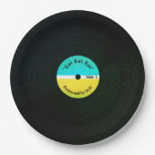 Grappig muzikaal uiterlijk, vinyletend bord (Voorkant)