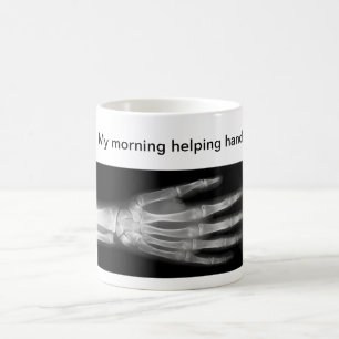 Grappig "My Morning Helping Hand" Koffiemok