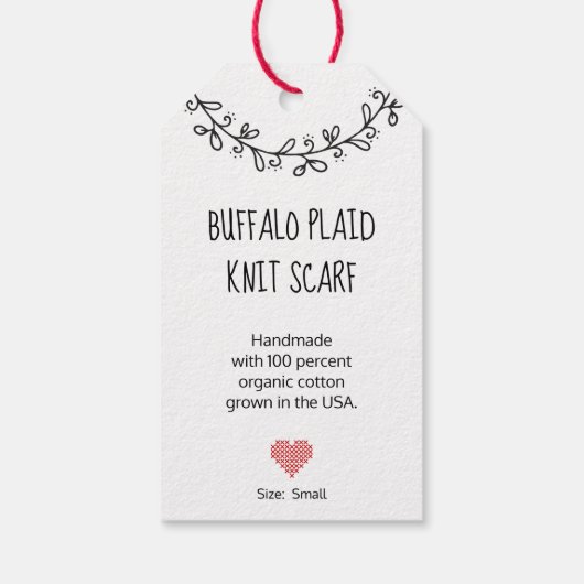 Grappig Naai Citaat Handgemaakte Geschenk Kraft Cadeaulabel (Achterkant)