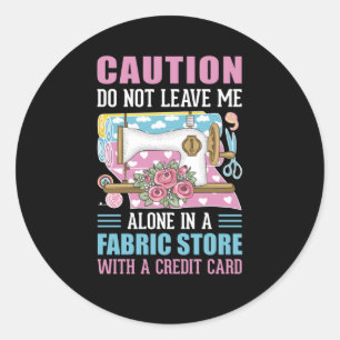 grappig naaiwerk Klassic Round Sticker