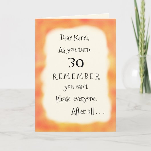 Grappig Naam toevoegen of elke leeftijd Pizza Humo Kaart (Voorkant)