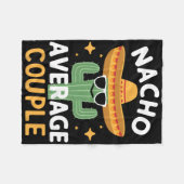Grappig Nacho Gemiddeld Paar Cinco de Mayo Mexicaa Fleece Deken (Voorkant (Horizontaal))
