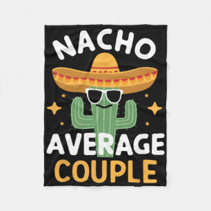 Grappig Nacho Gemiddeld Paar Cinco de Mayo Mexicaa Fleece Deken