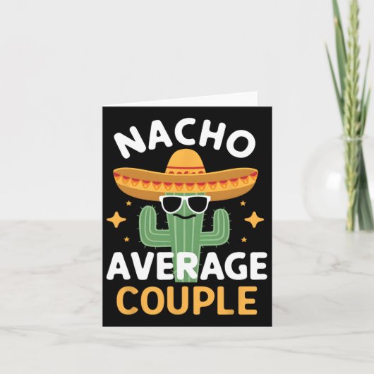 Grappig Nacho Gemiddeld Paar Cinco de Mayo Mexicaa Kaart (Voorkant)