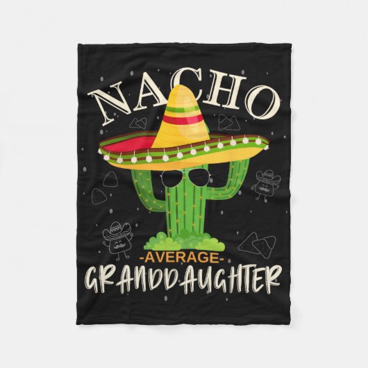 Grappig Nacho Gemiddelde kleindochter Familie M Fleece Deken (Voorkant)