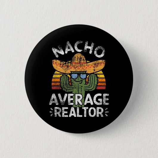 Grappig Nacho Gemiddelde makelaar Cinco de Mayo Me Ronde Button 5,7 Cm (Voorkant)