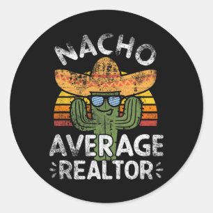 Grappig Nacho Gemiddelde makelaar Cinco de Mayo Me Ronde Sticker