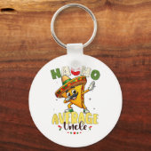 Grappig Nacho Gemiddelde Oom Cinco de Mayo Mexicaa Sleutelhanger (Voorkant)