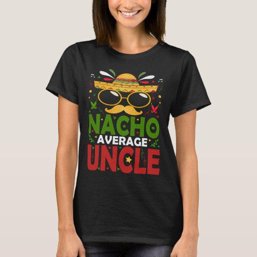 Grappig Nacho Gemiddelde Oom Cinco de Mayo Mexicaa T-shirt (Voorkant)