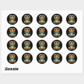 Grappig Nacho Gemiddelde Thespian Cinco de Mayo Me Ronde Sticker (Vel)