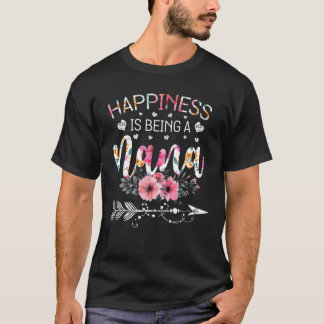Grappig Nana Moederdag Gifts geluk is een T-shirt