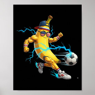 Grappig Nana Voetbalspeler T-shirt Cool Usa Sport Poster