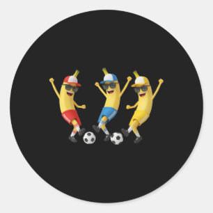 Grappig Nana Voetbalteam Kunst Cool Cartoon Voetba Ronde Sticker
