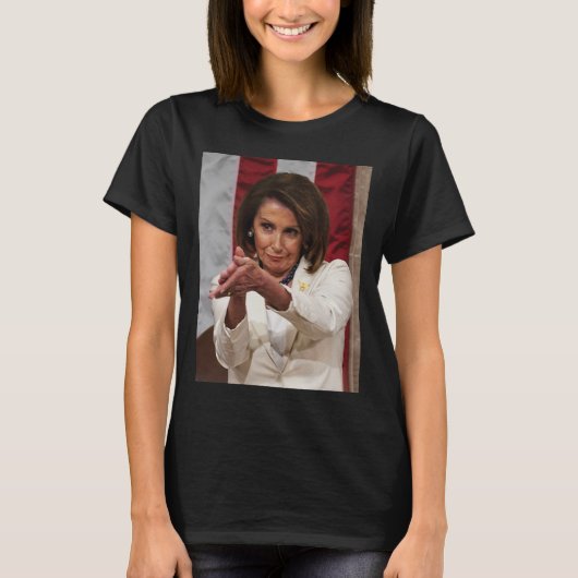 Grappig Nancy Pelosi klap terug Anti Trump Meme T- T-shirt (Voorkant)