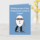 Grappig Narcist Hipster Egg Verjaardag Kaart Gift (Gele Bloem)