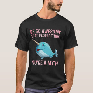 Grappig Narwal Cadeau Voor Mannen Vrouwen Zee Walv T-shirt