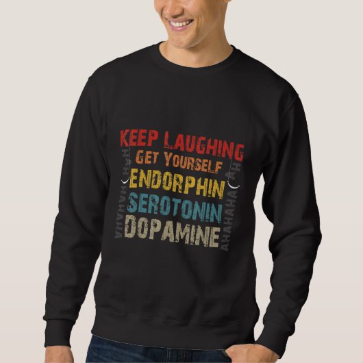 Grappig National Let's Laugh Day Quote Keep Laughi Trui (Voorkant)