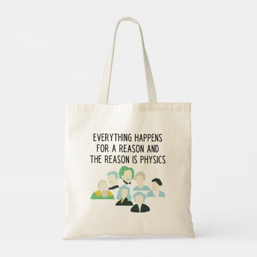 Grappig natuurkunde leraar slogan canvas tas (Achterkant)