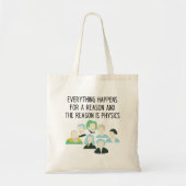 Grappig natuurkunde leraar slogan canvas tas (Voorkant)