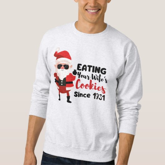 Grappig Naughty Santa Christmas Sweatshirt (Voorkant)