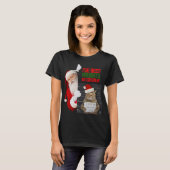 Grappig Naugthy Cat Stole Christmas Turkije T-shir T-shirt (Voorkant volledig)