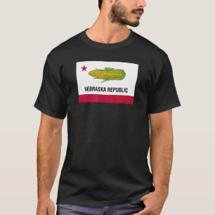 GRAPPIG NEBRASKA REPUBLIEK VLAG Cornhusker State s T-shirt