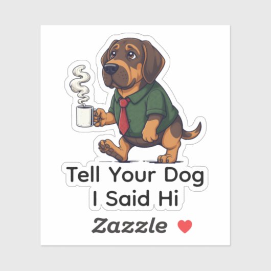 Grappig Nederlands Engels Coonh Zakelijk Pak Koffi Sticker (Vel)