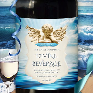 Grappig Nederlands Humor Angel Verjaardags Wijn La Wijn Etiket