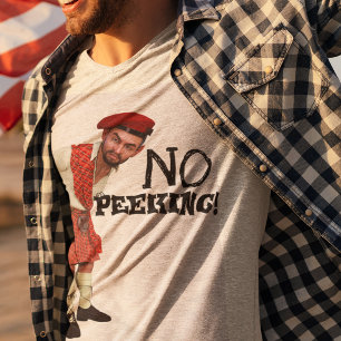 Grappig 'NEE Peking'. Scottish Kilt Wearers Playfu T-shirt