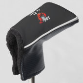 Grappig 'Nee' zeggen tegen pot met krabkreeft Golfheadcover (3/4 voorkant)