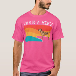 Grappig Neem een wandeling Border Terrier Graphic T-shirt