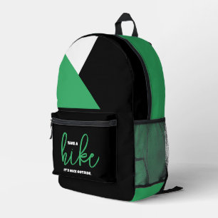 Grappig neem een wandeling Het is leuk buiten Bedrukte Rugzak