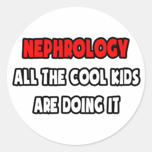 Grappig nefroloog Shirten en geschenken Ronde Sticker