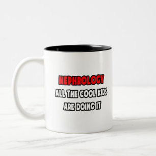 Grappig nefroloog Shirten en geschenken Tweekleurige Koffiemok